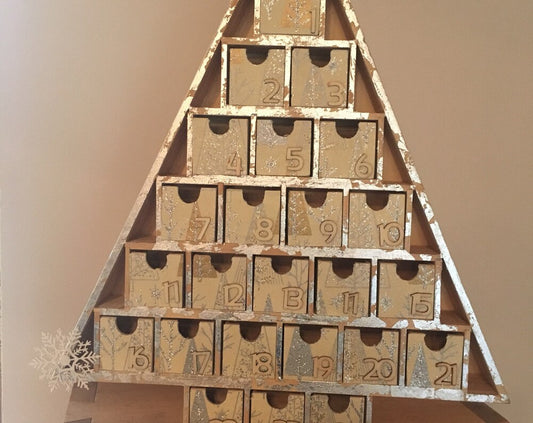 Wooden advent calendar